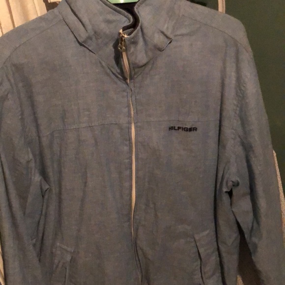 Baby blue linen Tommy jacket - Picture 2 of 3